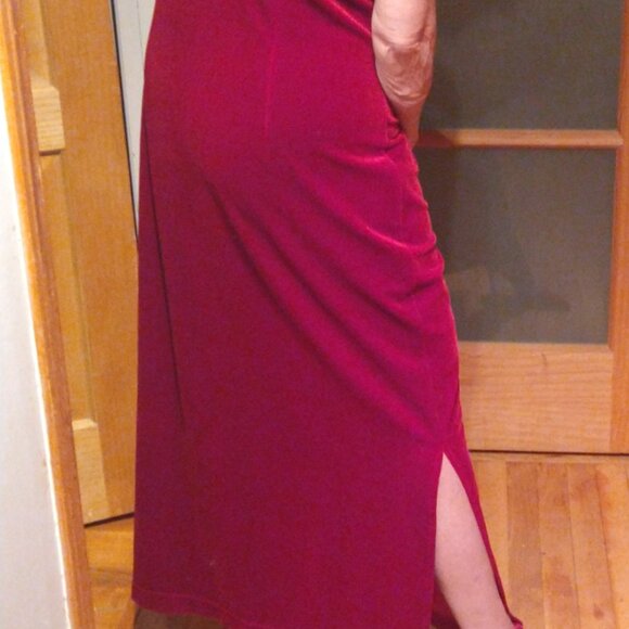 Coldwater Creek red velvet dress L - Picture 3 of 7